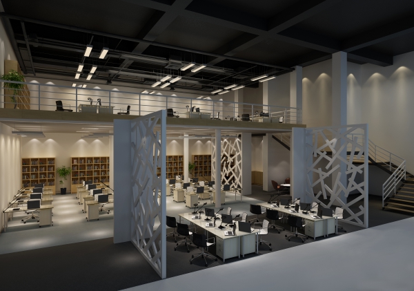 小型Loft風格辦公室裝修設(shè)計圖